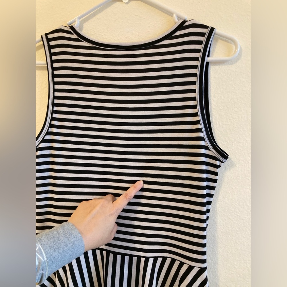 LuLaRoe Black and White Nicki Dress - Picture 11 of 12